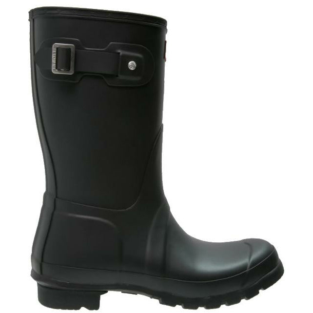 HUNTER ORIGINAL KURZE WELLINGTON-REGENSTIEFEL FÜR DAMEN – SCHWARZ