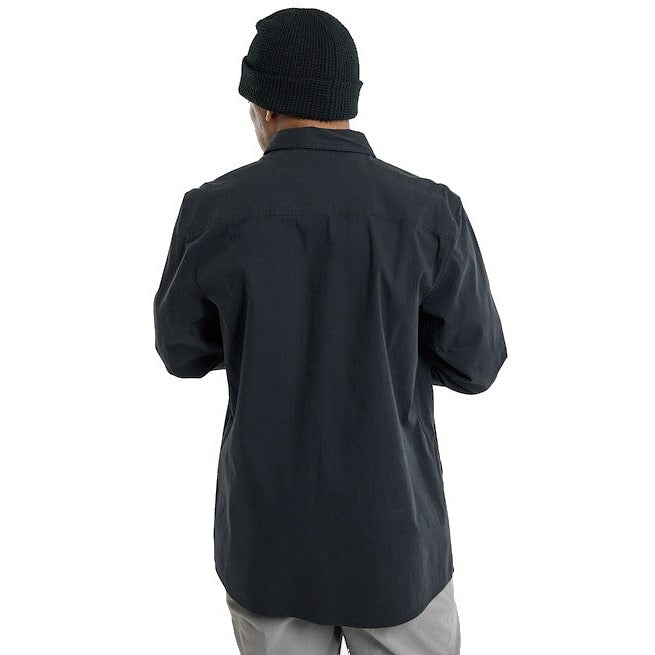 BURTON WORK STRETCH LONG SLEEVE OVERSHIRT SHIRT - TRUE BLACK