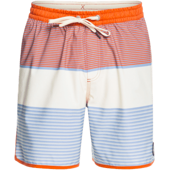 QUIKSILVER SCALLOP STR VOLLEY 17" BOARDSHORT - BURNT OCHRE