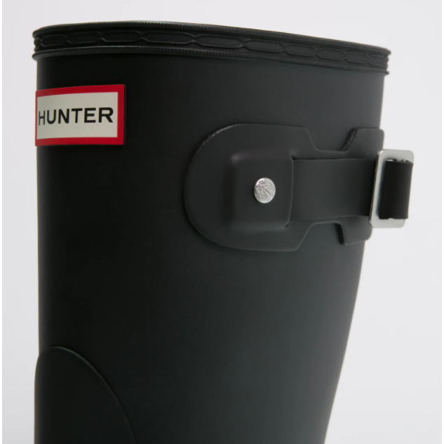 HUNTER ORIGINAL KURZE WELLINGTON-REGENSTIEFEL FÜR DAMEN – SCHWARZ