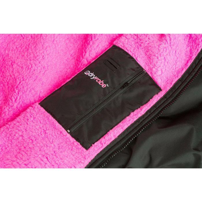 DRYROBE ADVANCE LONG SLEEVE STRANDPONCHO - BLACK PINK