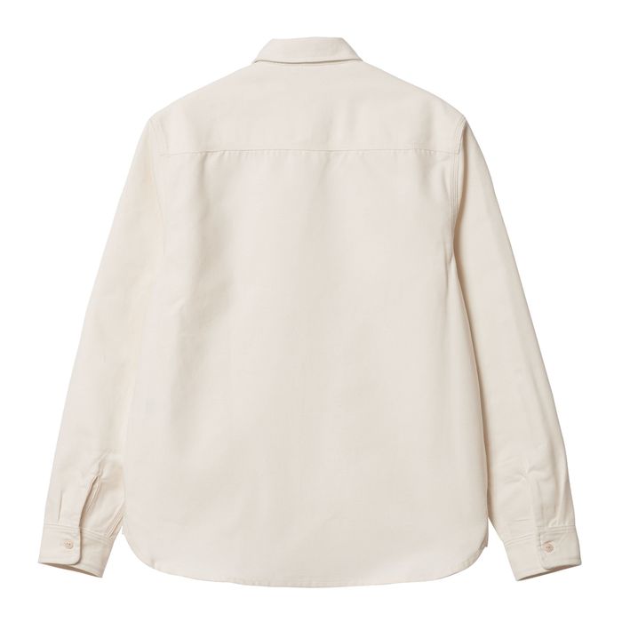 CARHARTT WIP CLINK LONG SLEEVE OVERHEMD - WAX (RIGID)