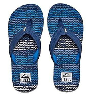 REEF AHI SLIPPERS (KINDER) – BLAUER HORIZON WELLEN 