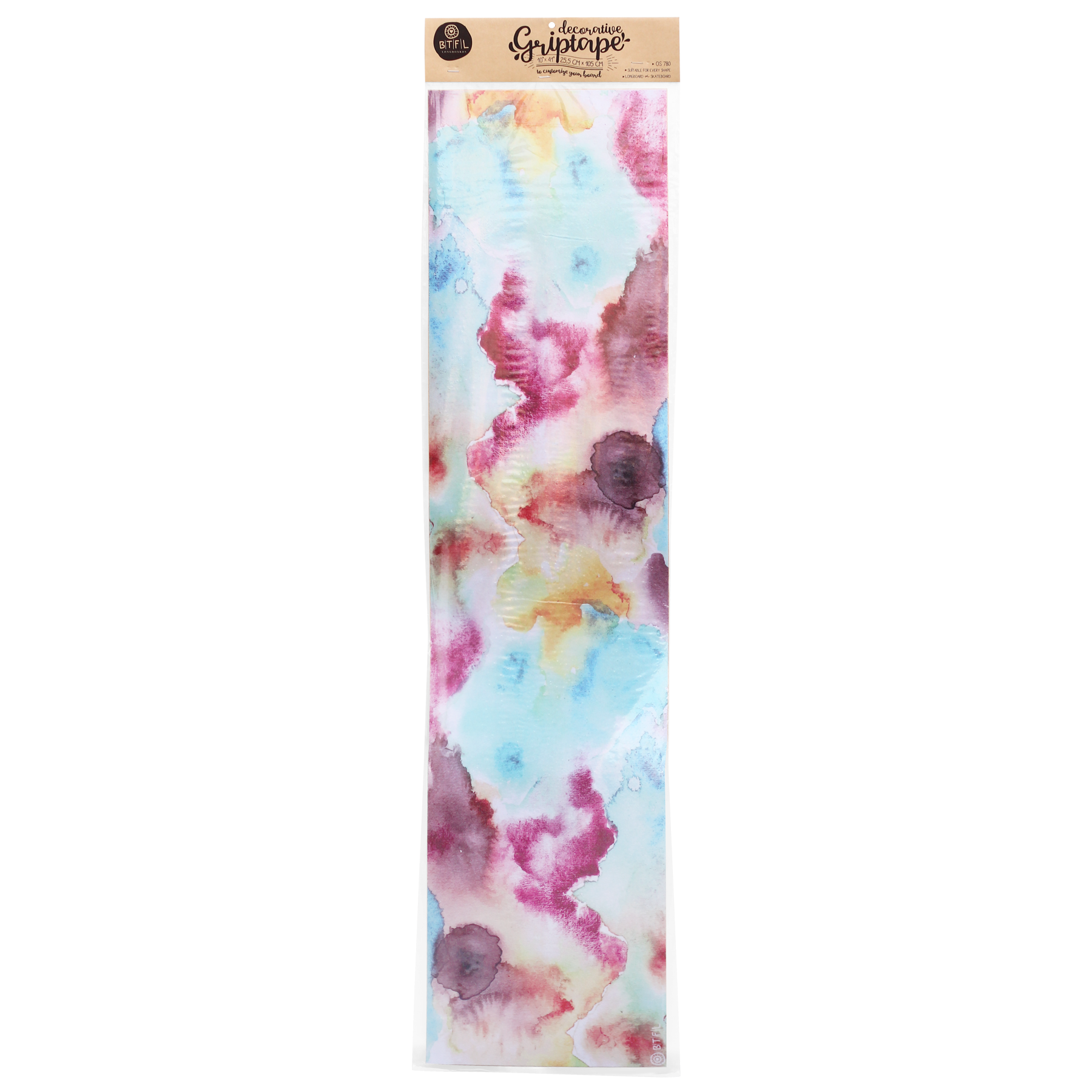 BTFL TIEDYE PRINTED 9" GRIPTAPE FOR LONGBOARDS