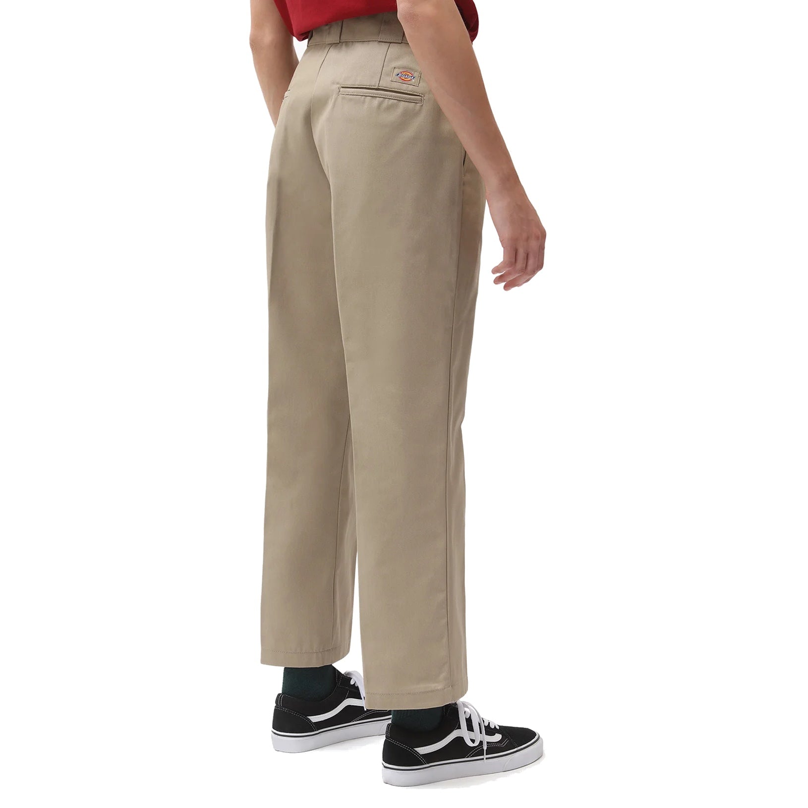 DICKIES 874 CROPPED RECYCLED TROUSERS - KHAKI