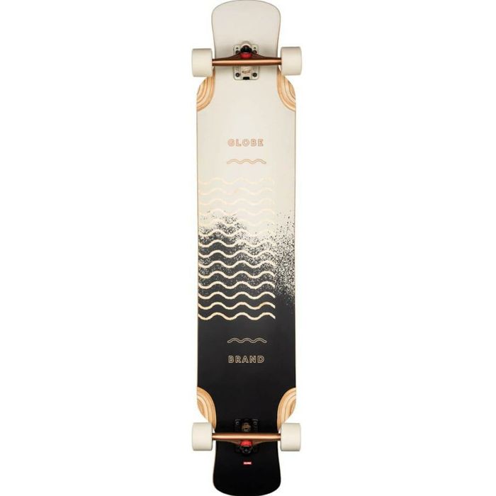 GLOBE GEMINON XL 9.5" LONGBOARD COMPLETE - SPRAY WAVE/BLACK COPPER