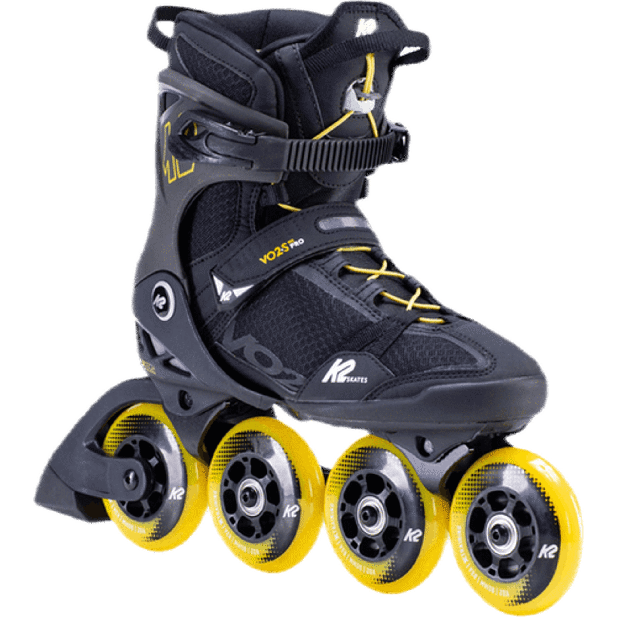 K2 SKATES VO2 S 90 HERREN-INLINE-SKATES – SCHWARZ/GELB