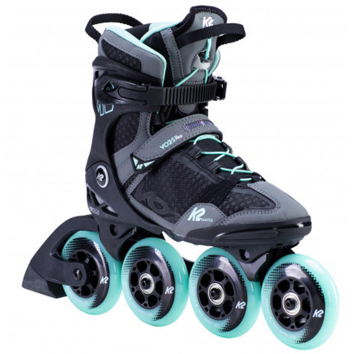 K2 SKATES VO2 S 90 WOMEN'S INLINE SKATES - GRAY/TEAL