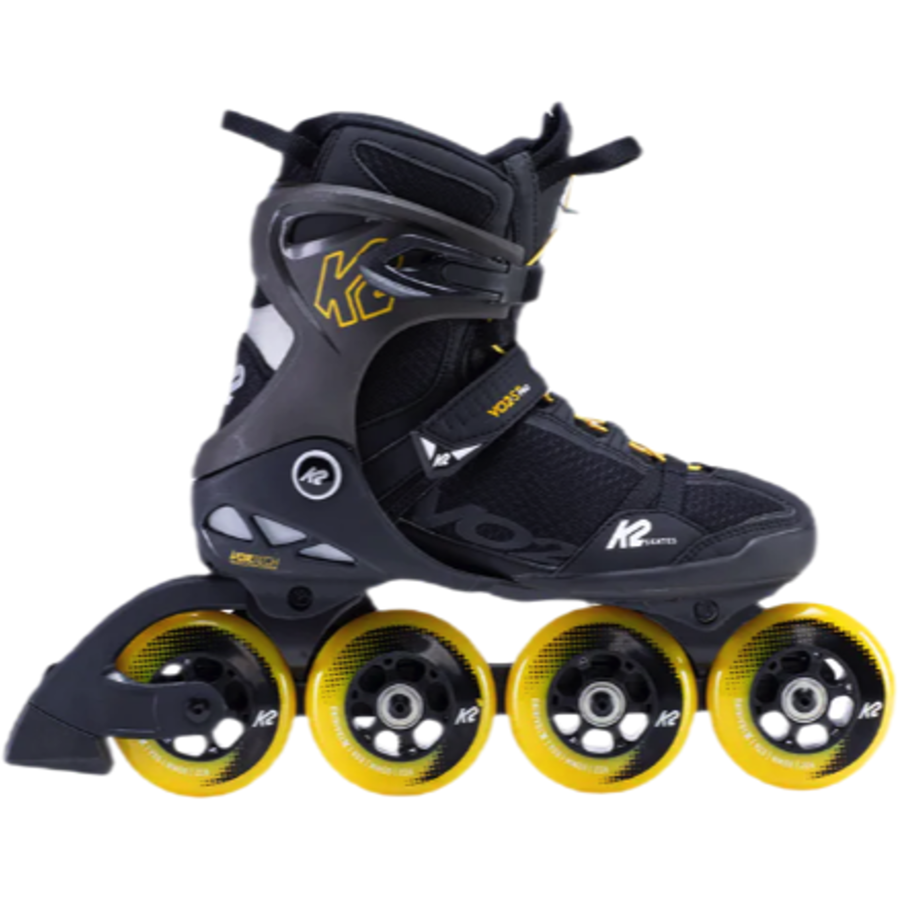 K2 SKATES VO2 S 90 MEN'S INLINE SKATES - BLACK/YELLOW