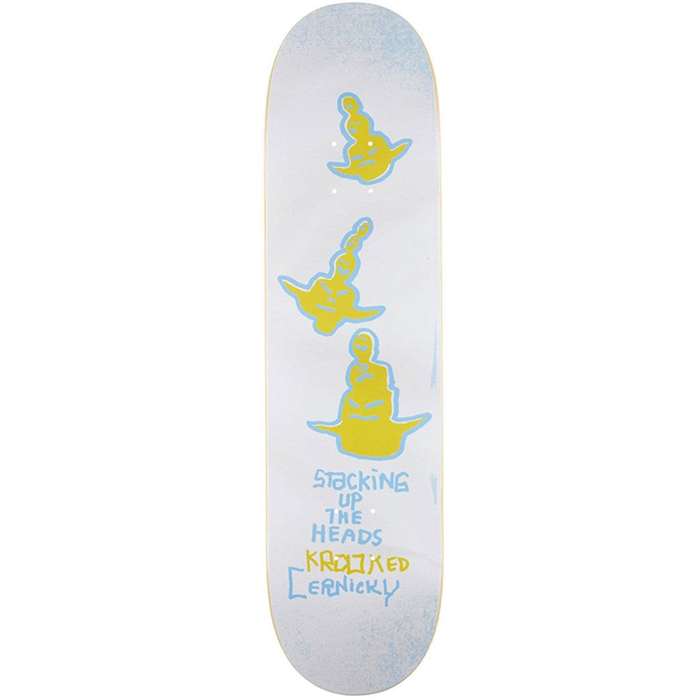 KROOKED CERNIKY STACK 8,06" SKATEBOARDDECK - WEISS