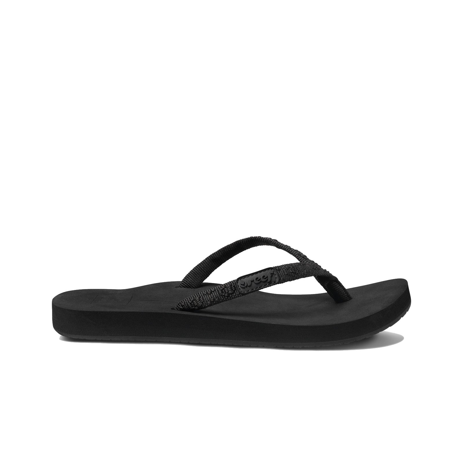 REEF GINGER TEENSLIPPERS - BLACK/BLACK