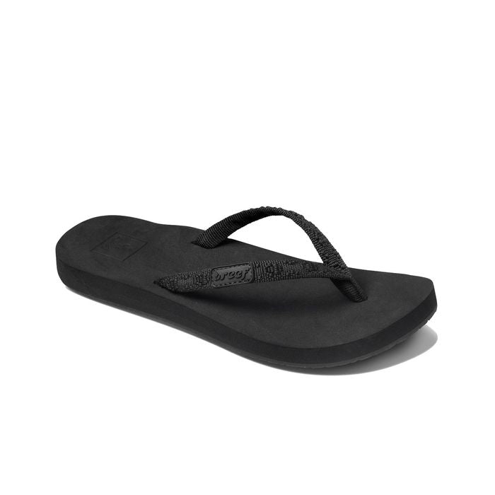 REEF GINGER FLIP FLOPS - BLACK/BLACK