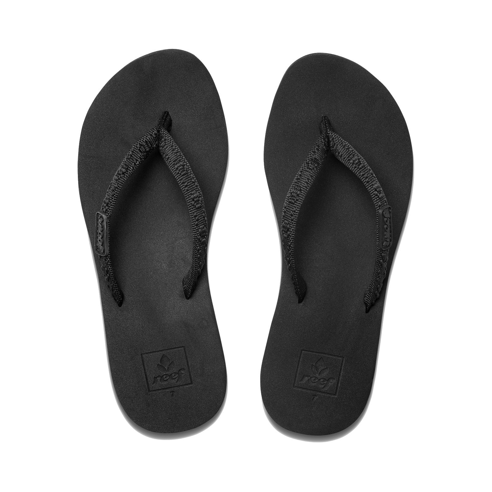 REEF GINGER TEENSLIPPERS - BLACK/BLACK