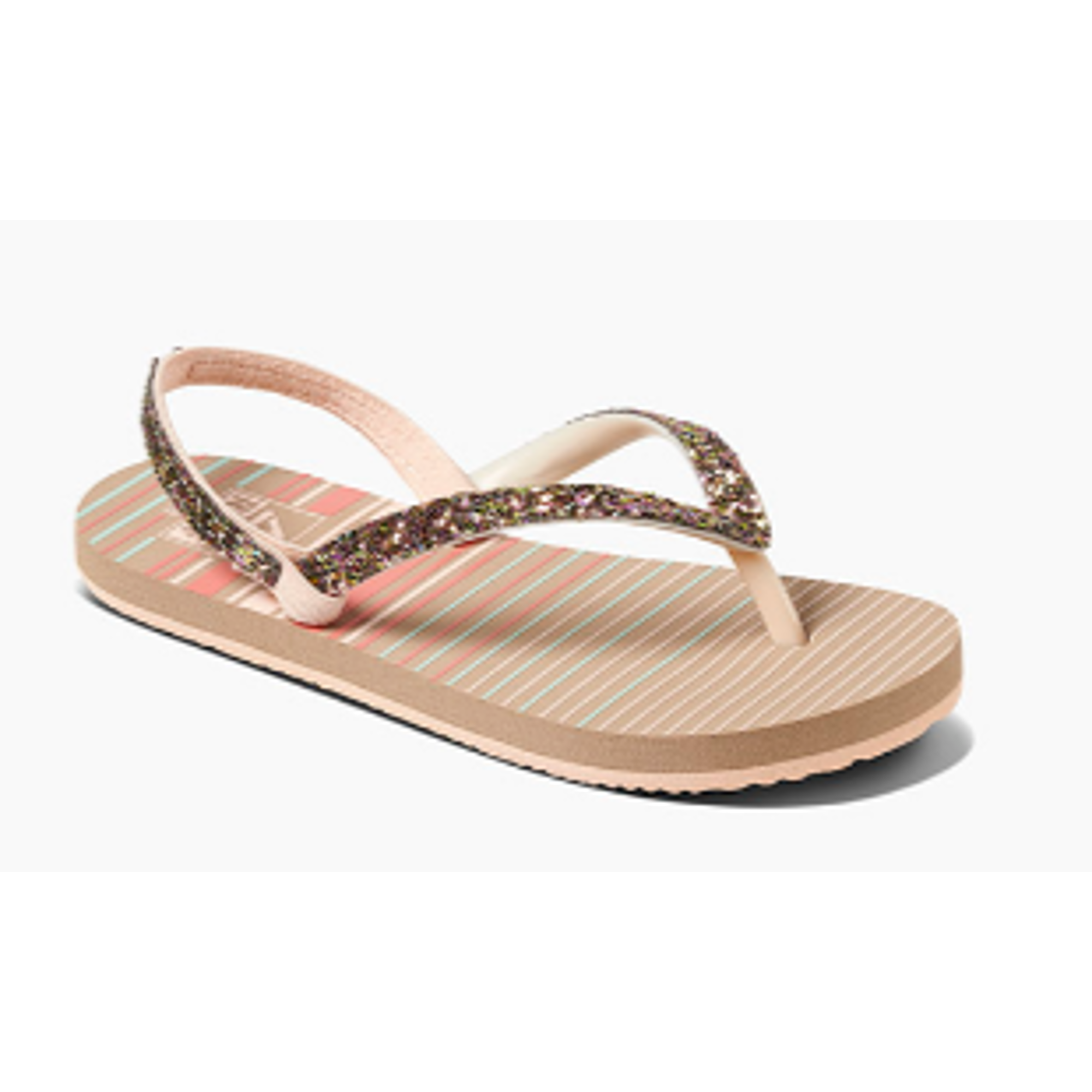 REEF LITTLE STARGAZER  PRINTS SANDALEN - PEACH STRIPES