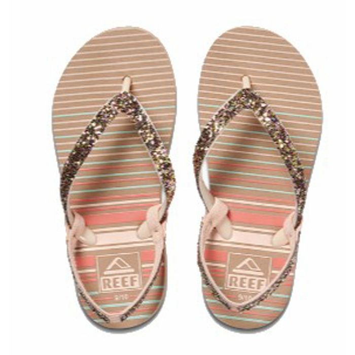 REEF LITTLE STARGAZER  PRINTS SANDALEN - PEACH STRIPES