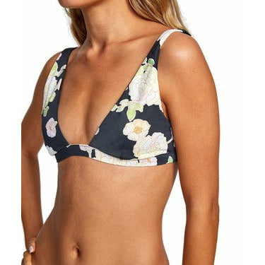 RVCA ROSE BRALETTE BIKINI TOP - BLACK