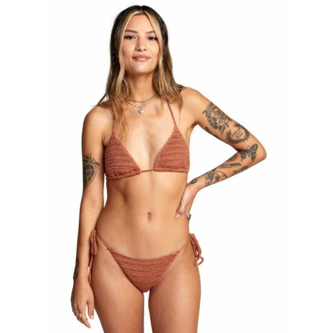 RVCA WESTSIDE CHEEKY BIKINIBROEKJE - BURNT COPPER