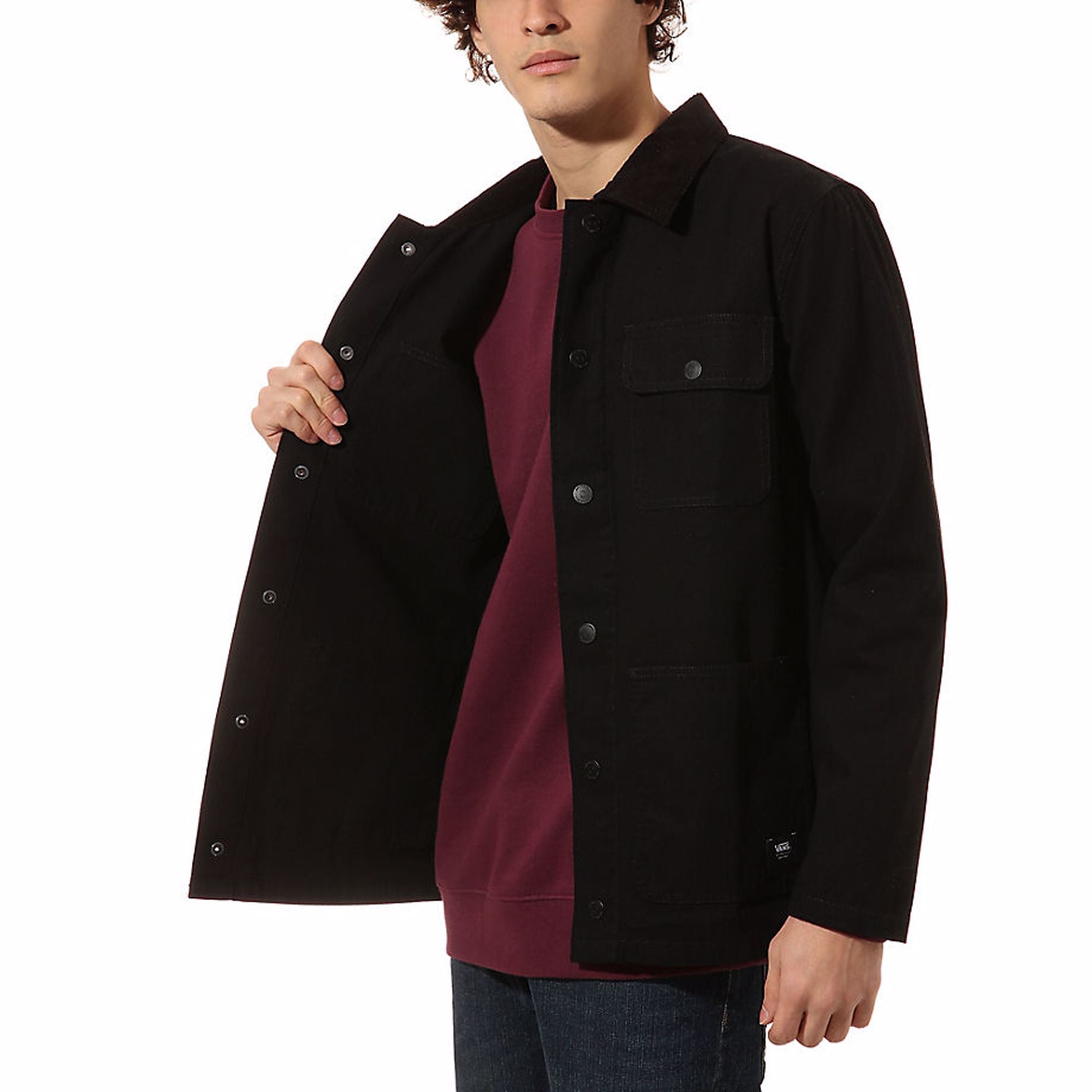 VANS DRILL CHORE JACKET - BLACK