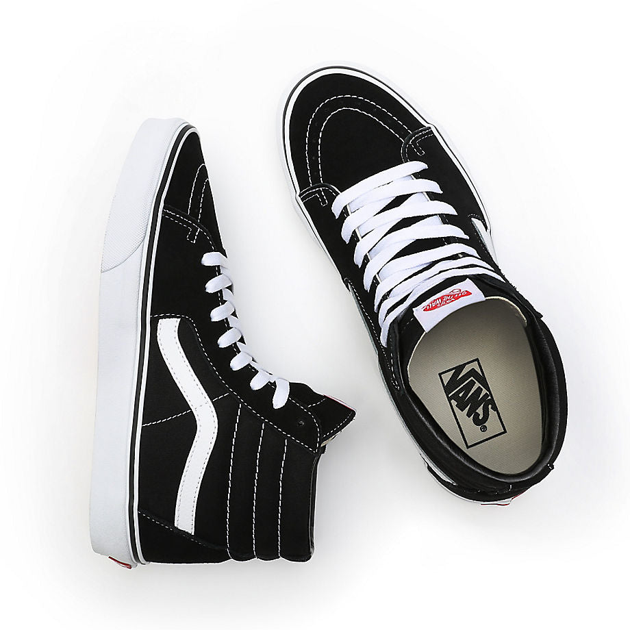 VANS SK8-HI SHOES - BLACK/BLACK/WHITE