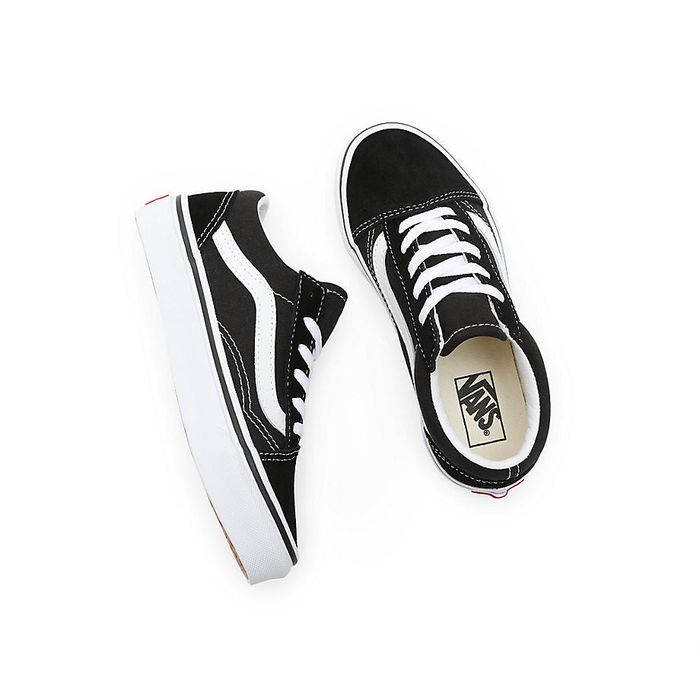 VANS OLD SKOOL KINDERSCHUHE (KINDER) – SCHWARZ/TRUE WHITE