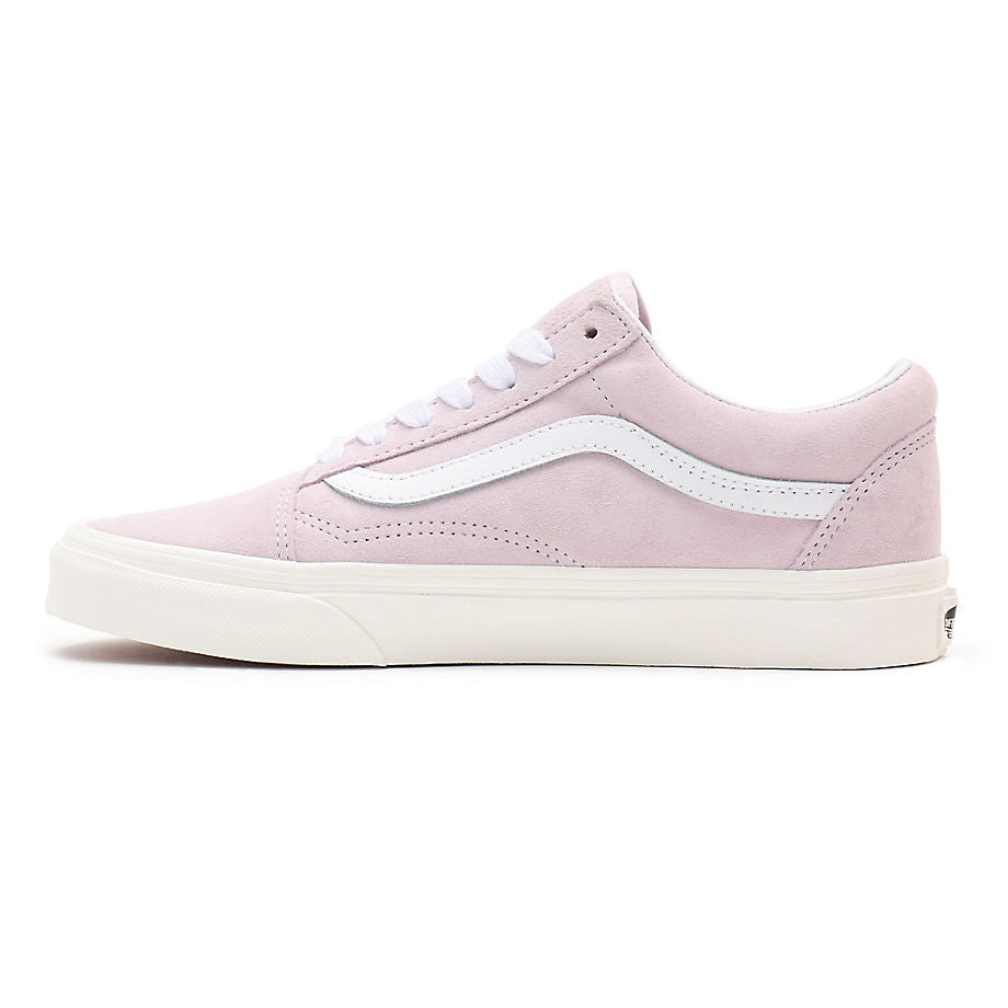 VANS PIG SUEDE OLD SKOOL SHOES - ORCHID ICE/SNOW WHITE