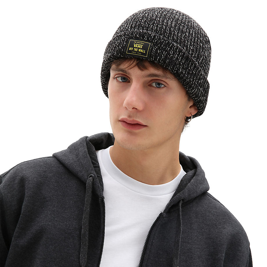 VANS BRUCKNER CUFF BEANIE - BLACK HEATHER