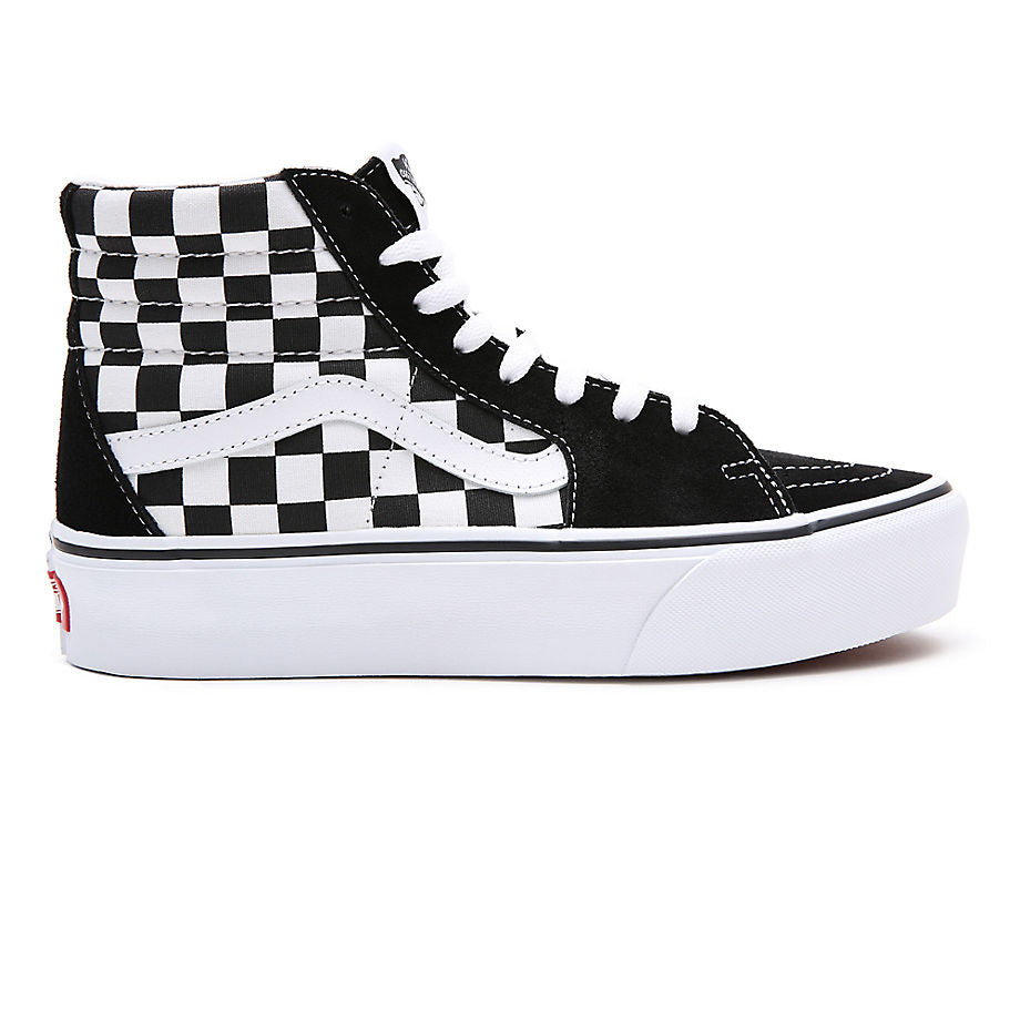 VANS SK8-HI PLATFORM 2.0 SCHOENEN - CHECKERBOARD TRUE WHITE