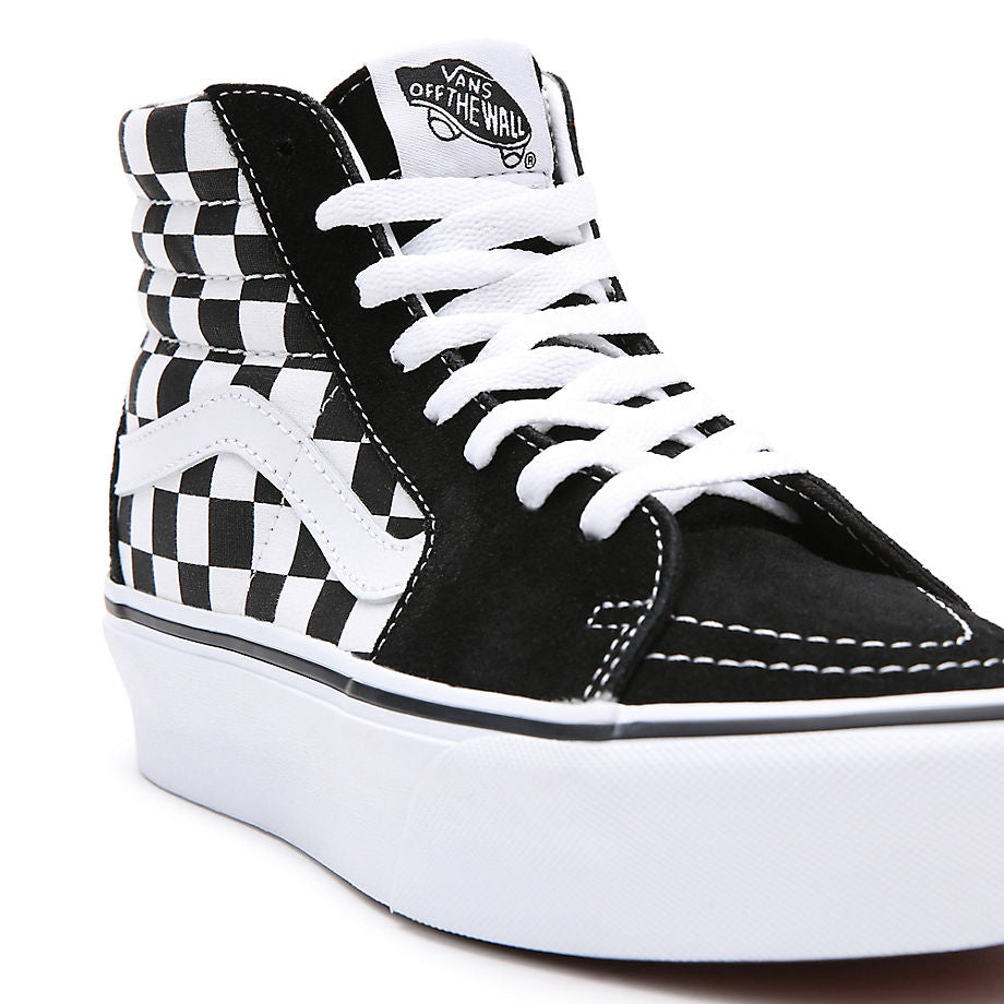 VANS SK8-HI PLATFORM 2.0 SCHUHE – CHECKERBOARD TRUE WHITE