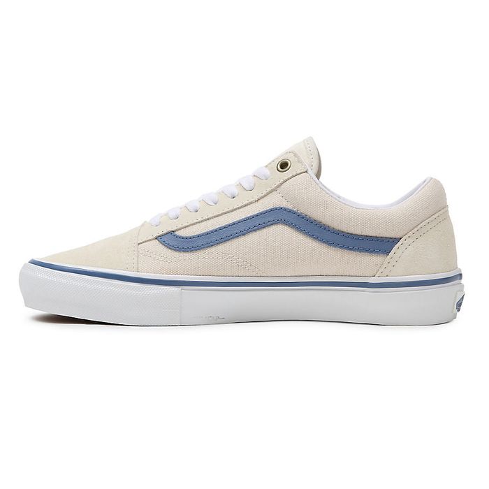 VANS RAW CANVAS SKATE OLD SKOOL CLASSIC SCHOENEN - WHITE