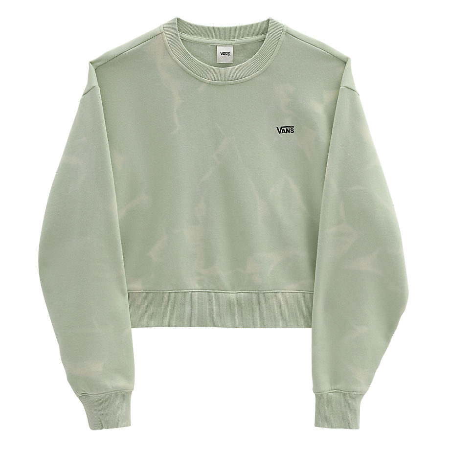 VANS WATER WASH CROP CREW SWEATER – CELADON GRÜN