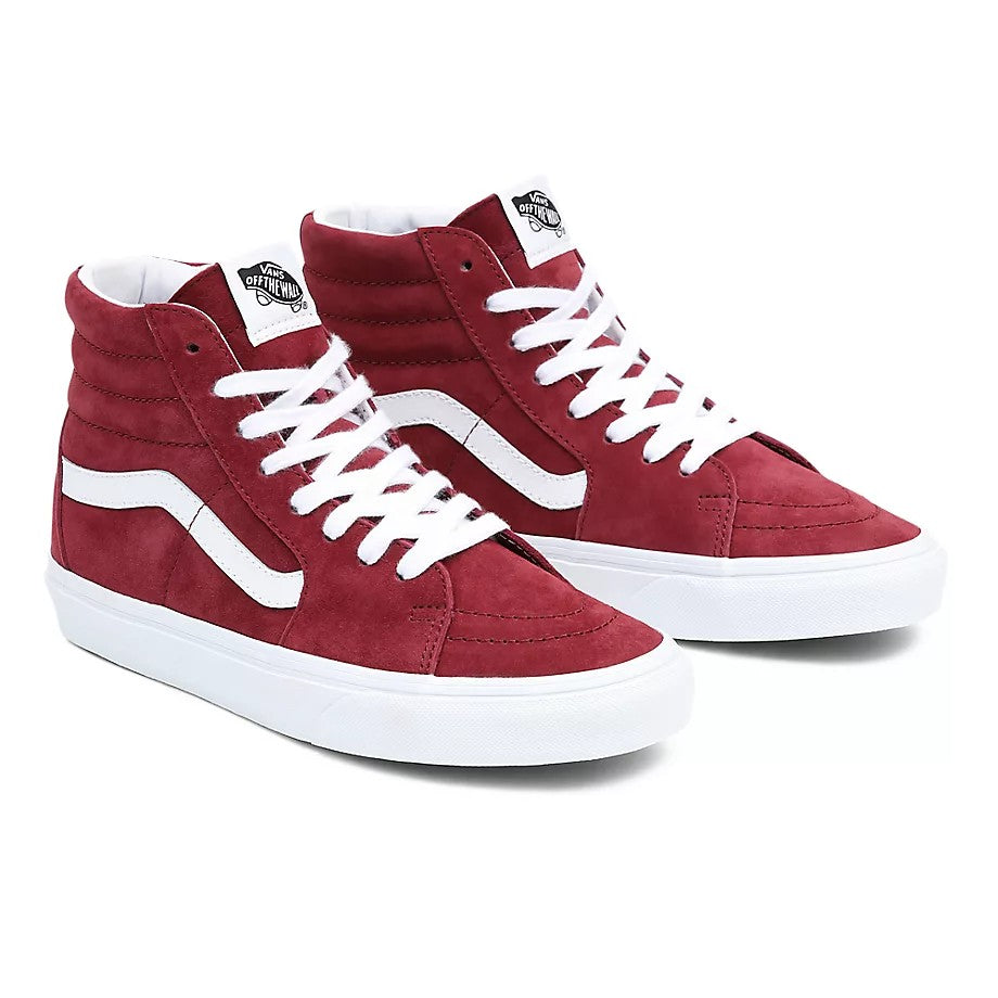 VANS SK8-HI (PIG SUEDE) SHOES - TAWNY PORT