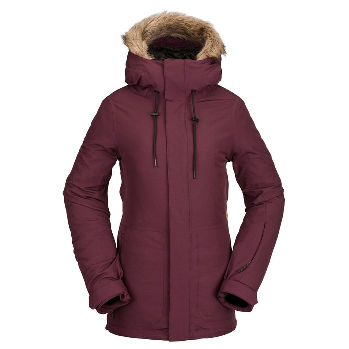 VOLCOM SHADOW INSULATED SKI/SNOWBOARD JACKET - MERLOT