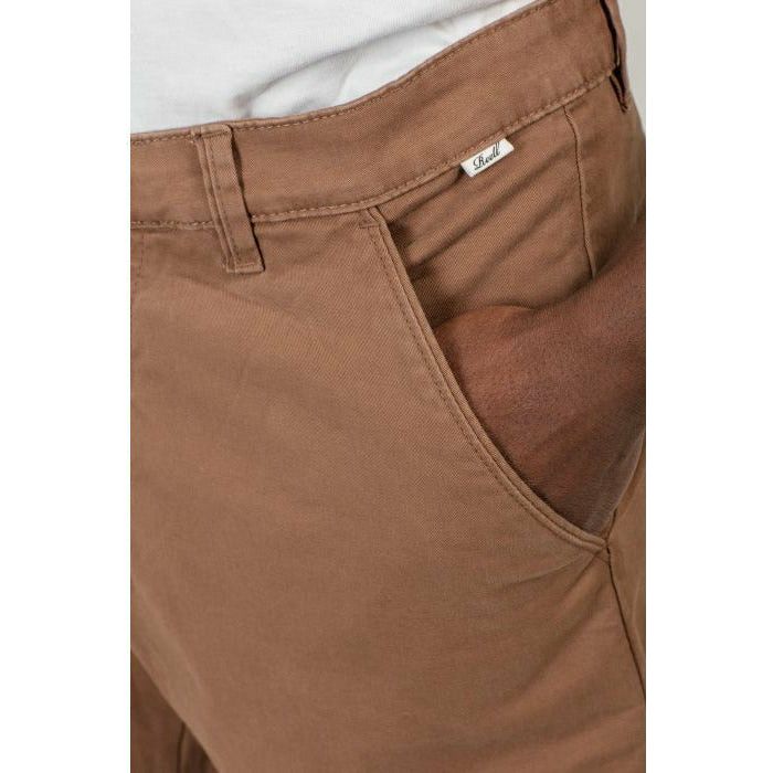 REELL FLEX GRIP CHINO KORTE BROEK - BROWN