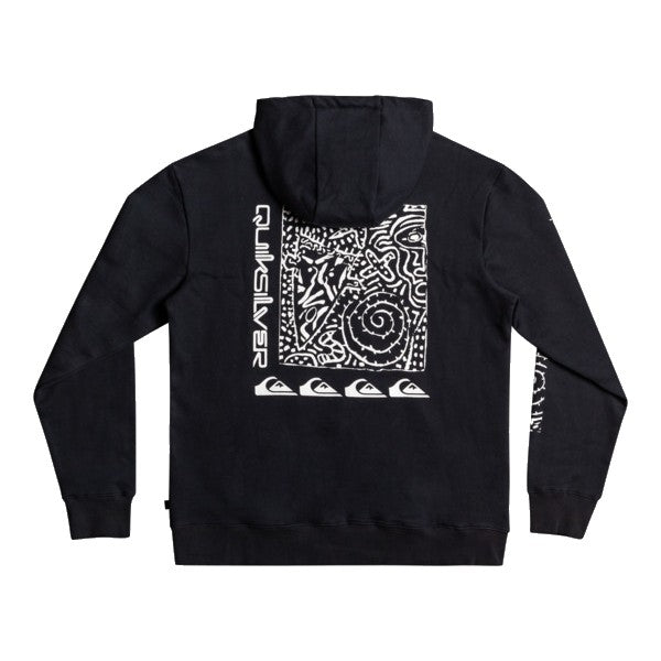 QUIKSILVER SPIRAL HOODIE - BLACK