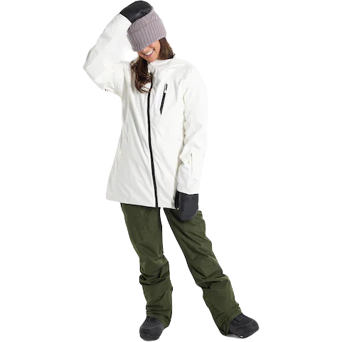 BURTON WOMEN'S PYNE 2L SKI/SNOWBOARD JAS - STOUT WHITE