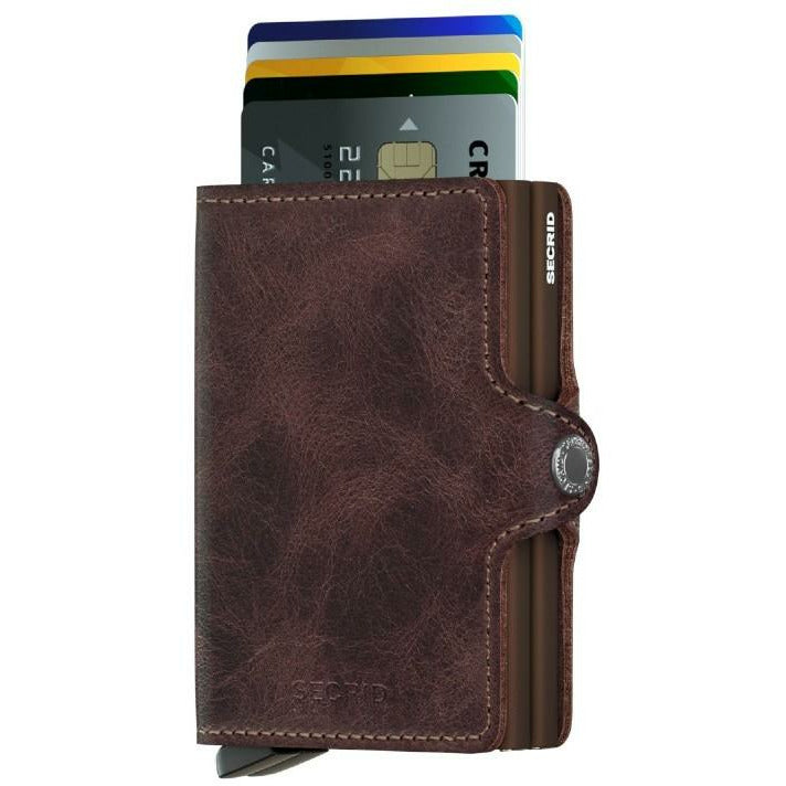 SECRID TWINWALLET PORTEMONNEE - VINTAGE CHOCOLATE