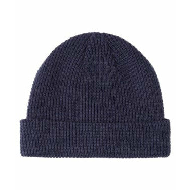 QUIKSILVER PIDGEON AND WAFFLES BEANIE - INSIGNIA BLUE