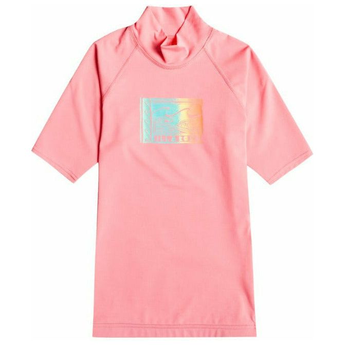 BILLABONG DESIGN KURZÄRMELIGES RASH GUARD-T-SHIRT – ROSA SONNENUNTERGANG