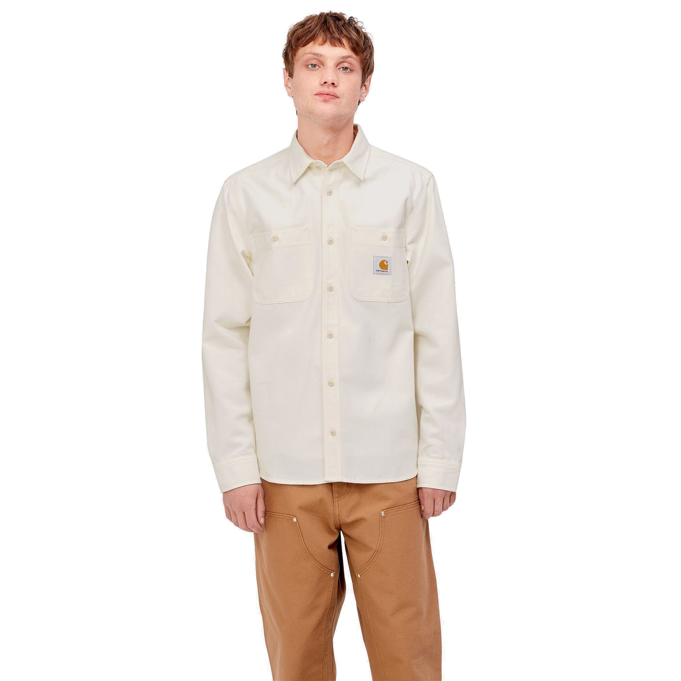 CARHARTT WIP CLINK LONG SLEEVE OVERHEMD - WAX (RIGID)