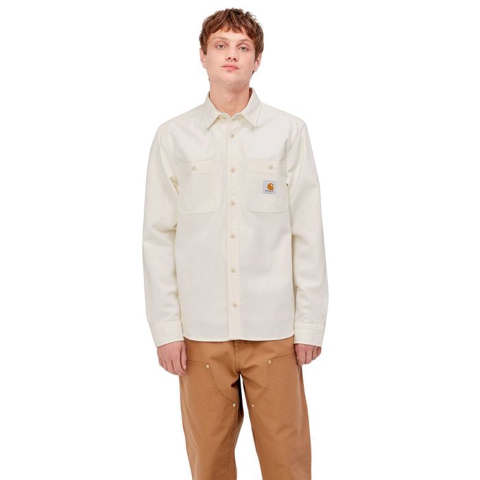 CARHARTT WIP CLINK LONG SLEEVE SHIRT - WAX (RIGID)