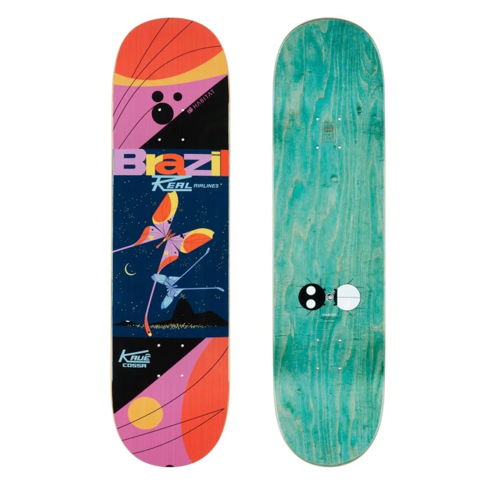 HABITAT KAUE HARPER BRAZIL 8,25" SKATEBOARDDECK - MULTI