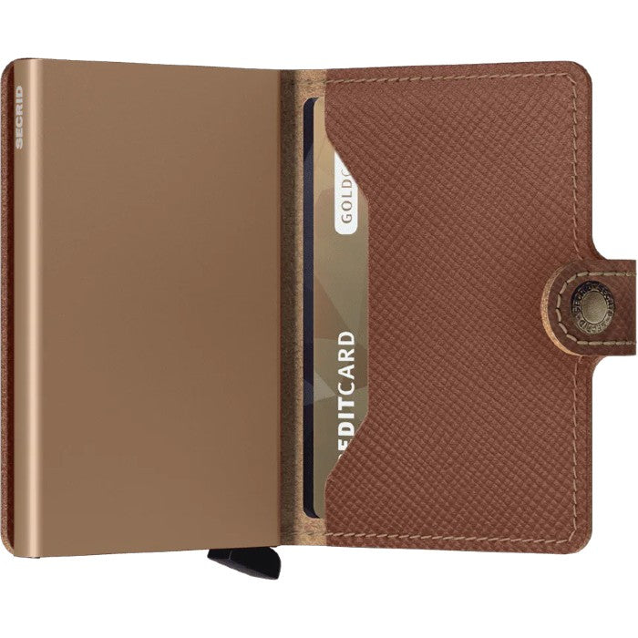 SECRID MINIWALLET PORTEMONNEE - SAFFIANO CARAMEL