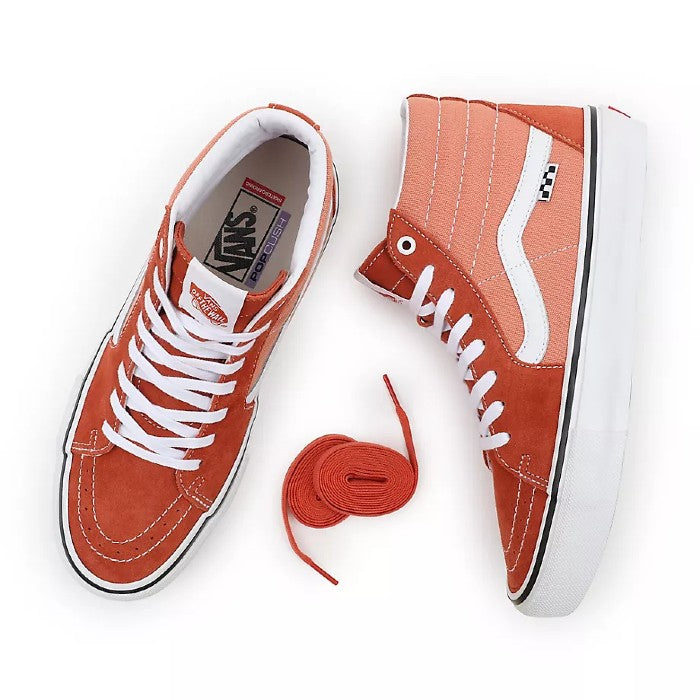 VANS SKATE SK8-HI SHOES - LAVA