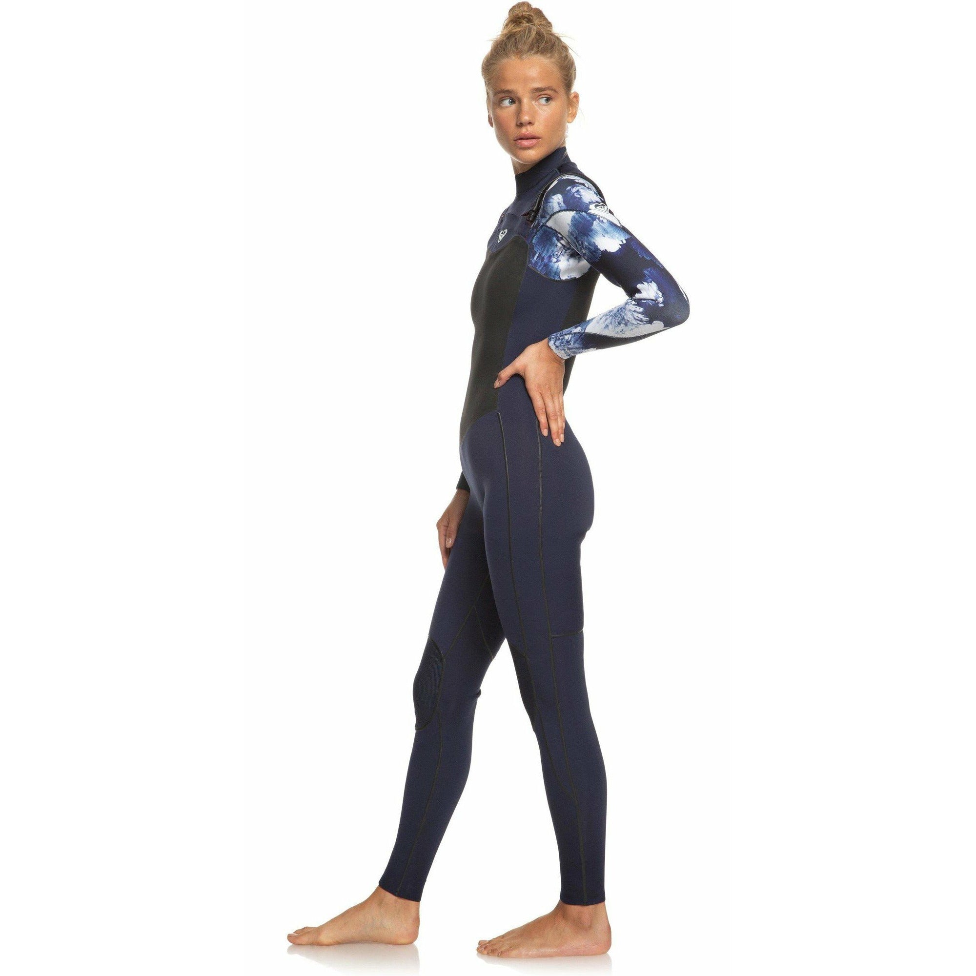 ROXY 3/2MM PERFORMANCE CHEST ZIP WETSUIT - DARK NAVY/WHITE