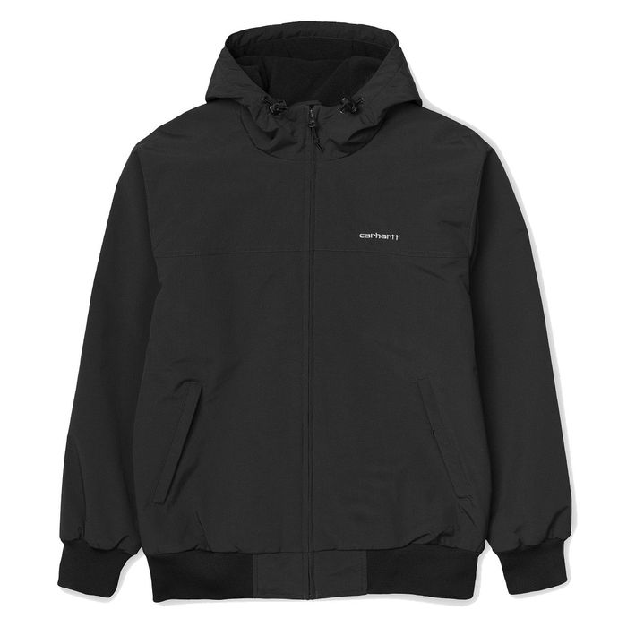 CARHARTT WIP HOODED SAIL JAS - BLACK/WHITE