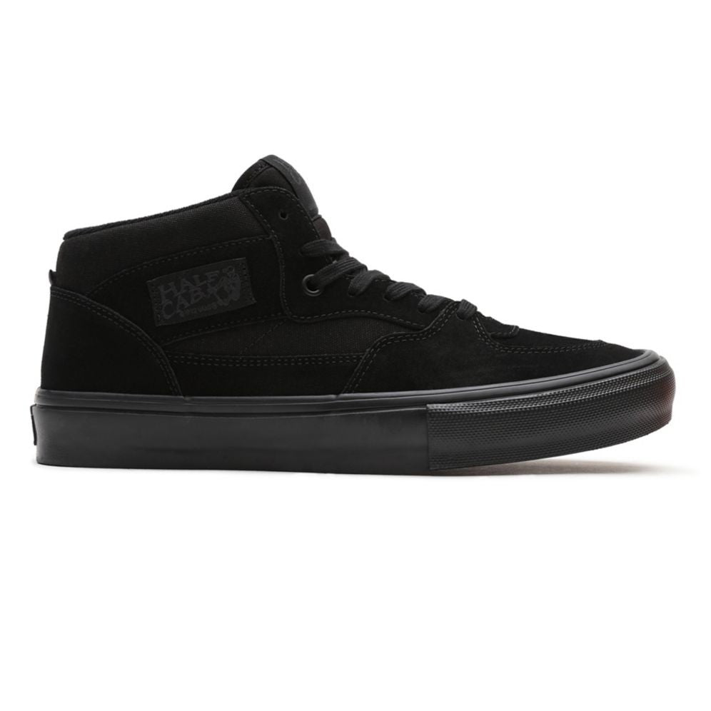 VANS SKATE HALF CAB SHOES - BLACK/BLACK