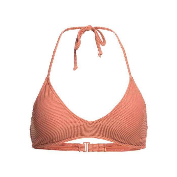 ROXY COCONUT CREW TRIANGLE BIKINI TOP - CEDAR WOOD