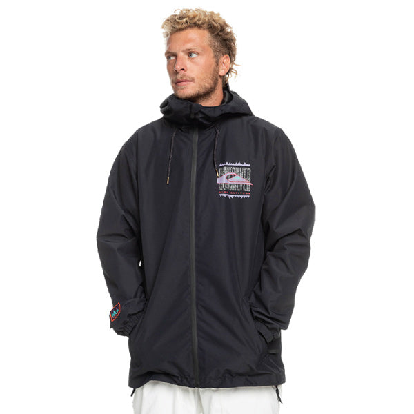 QUIKSILVER HIGH IN THE HOOD WINTERJAS - TRUE BLACK