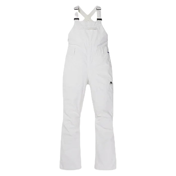 BURTON W AVALON GORE-TEX 2L BIB SNOWBOARD OVERALL - STOUT WHITE