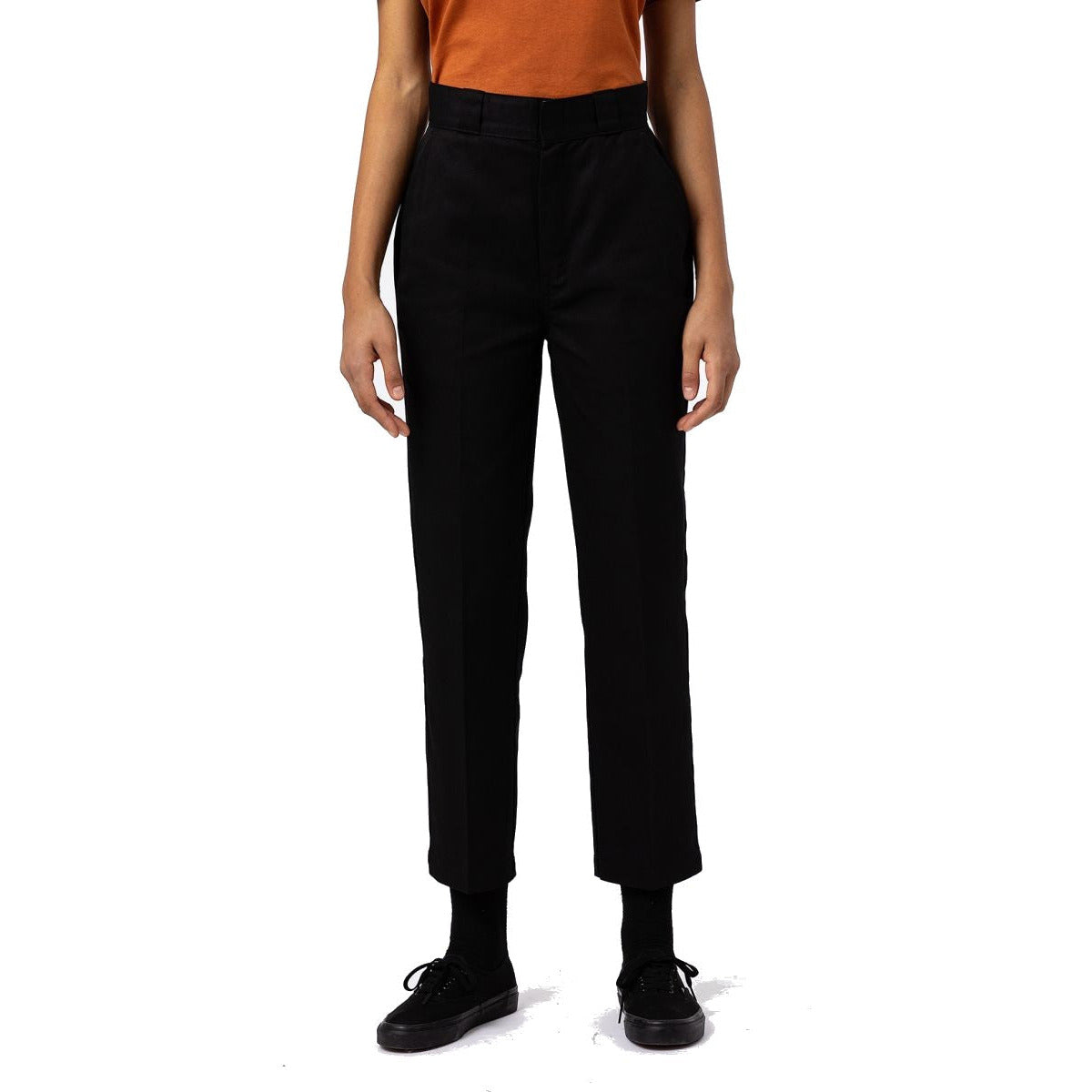 DICKIES PHOENIX CROPPED REYCYCLED BROEK - BLACK